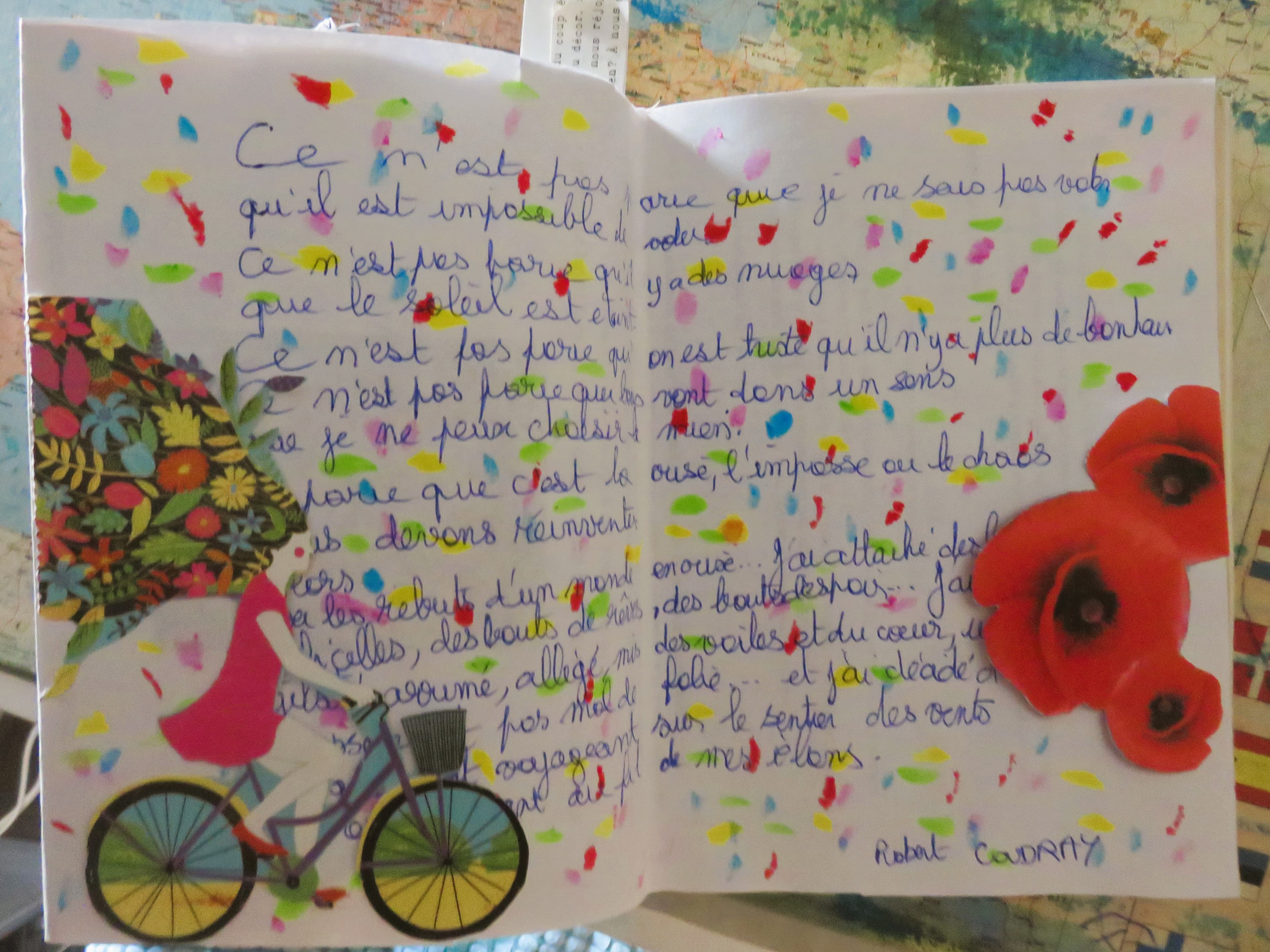 Collage journal créatif